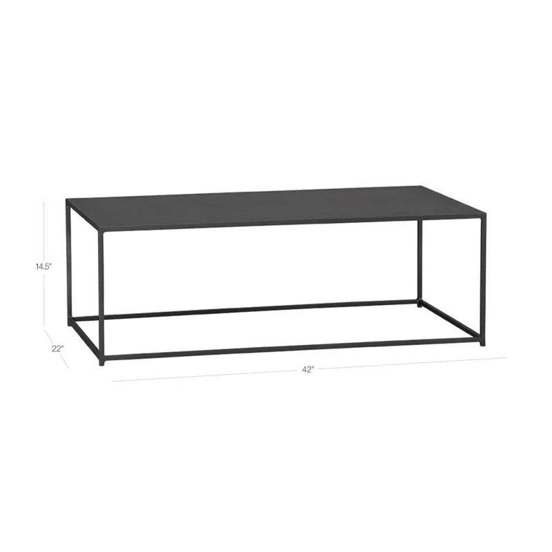 BLACK METAL COFFEE TABLE - All India Decor