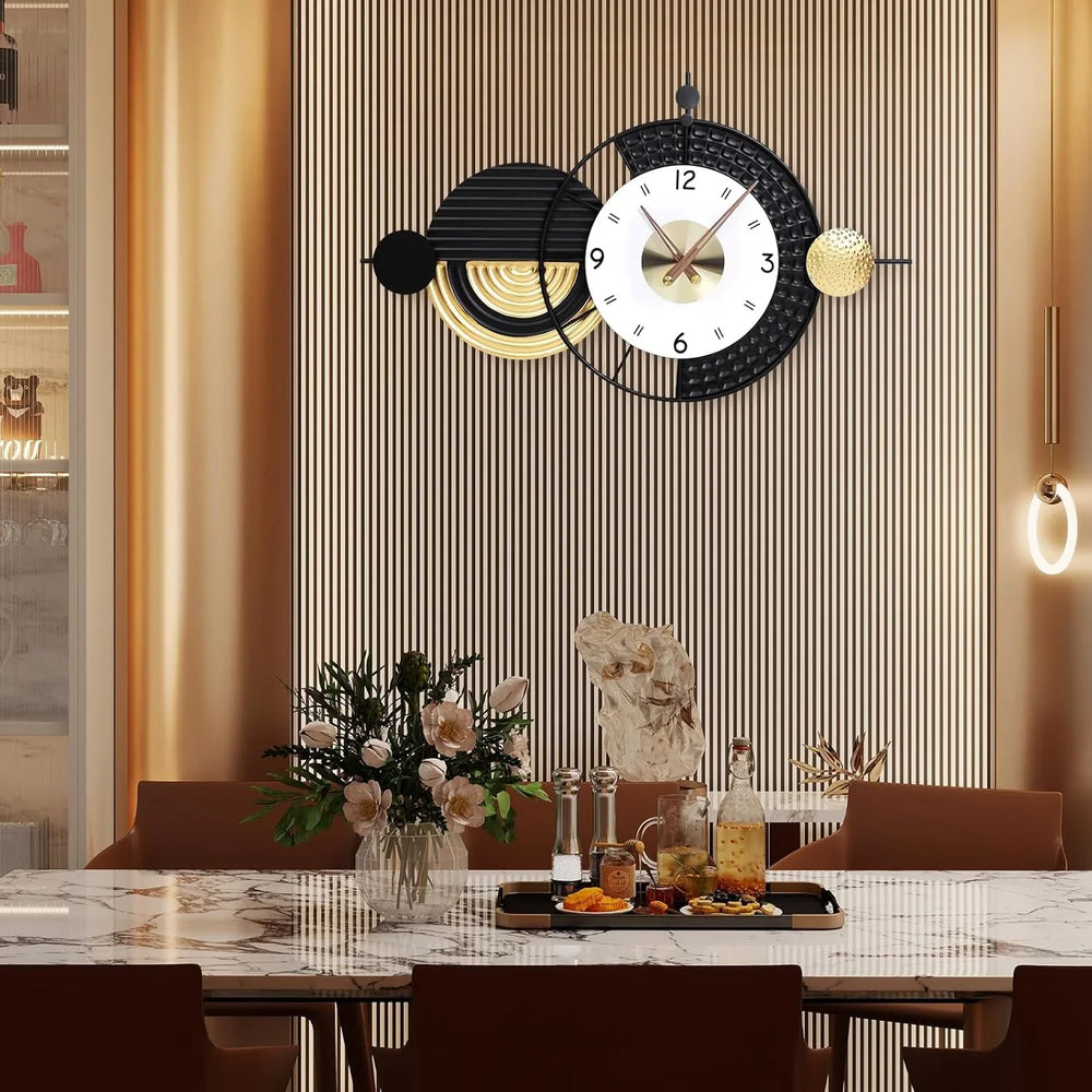 Modern Geometric Design Wall Watch for Living Room - All India Decor