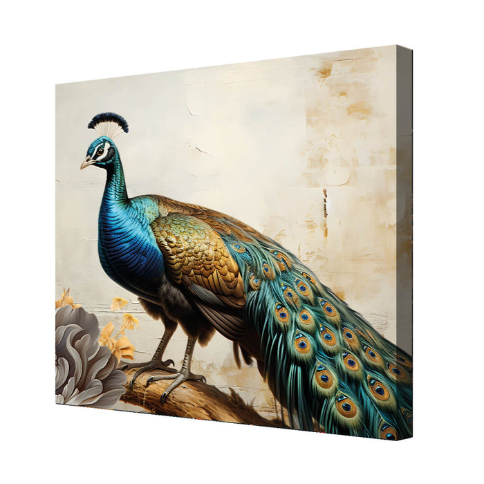 Peacock Bird Canvas Painting for Home, Bedroom & Living Room