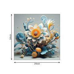 Vibrant Flower Wall Paintings: Bring Nature Indoors - All India Decor