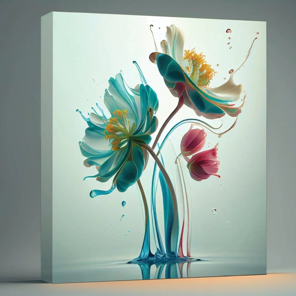 Petal Dance Dynamic Floral Paintings - All India Decor