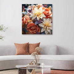 Artful Rose Creative Wall Paintings - All India Decor