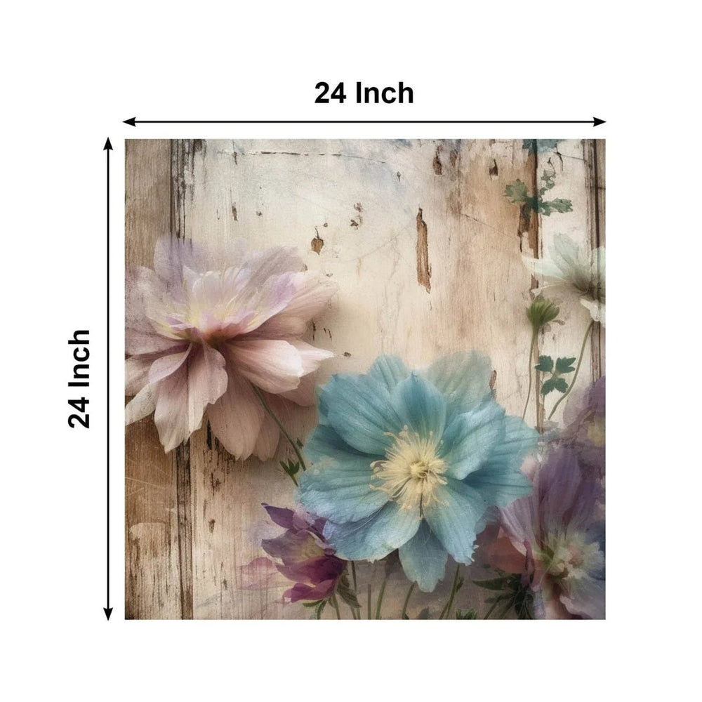 Rustic Floral Vintage Wall Art - All India Decor