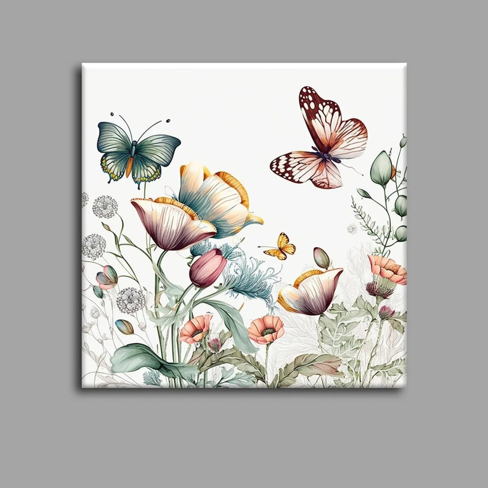 Blossom Dreams Floral Wall Paintings - All India Decor