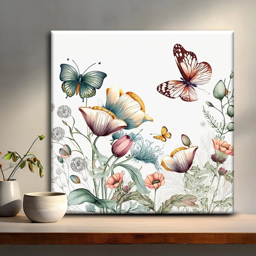 Blossom Dreams Floral Wall Paintings - All India Decor