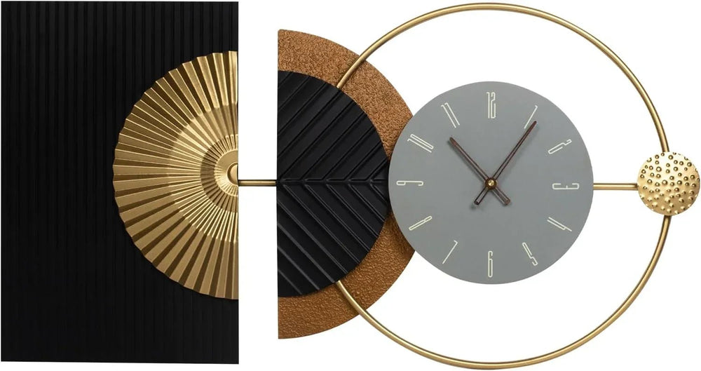 Opulent abstract geometric wall clock - All India Decor