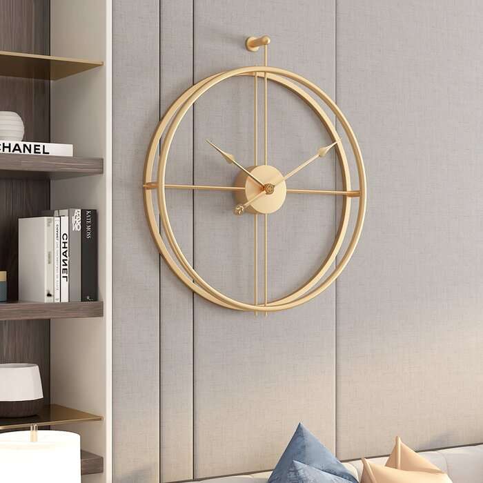 Gold Round Wall clock