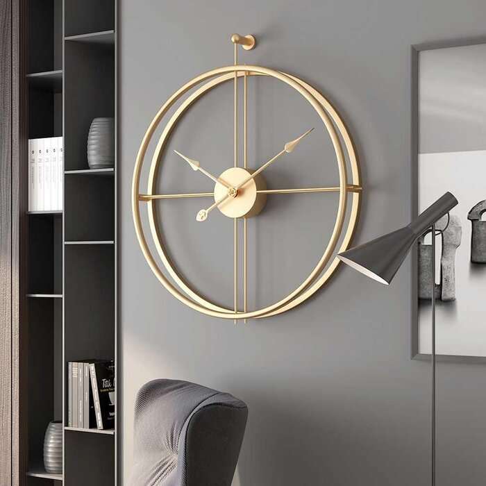 Gold Round Wall clock