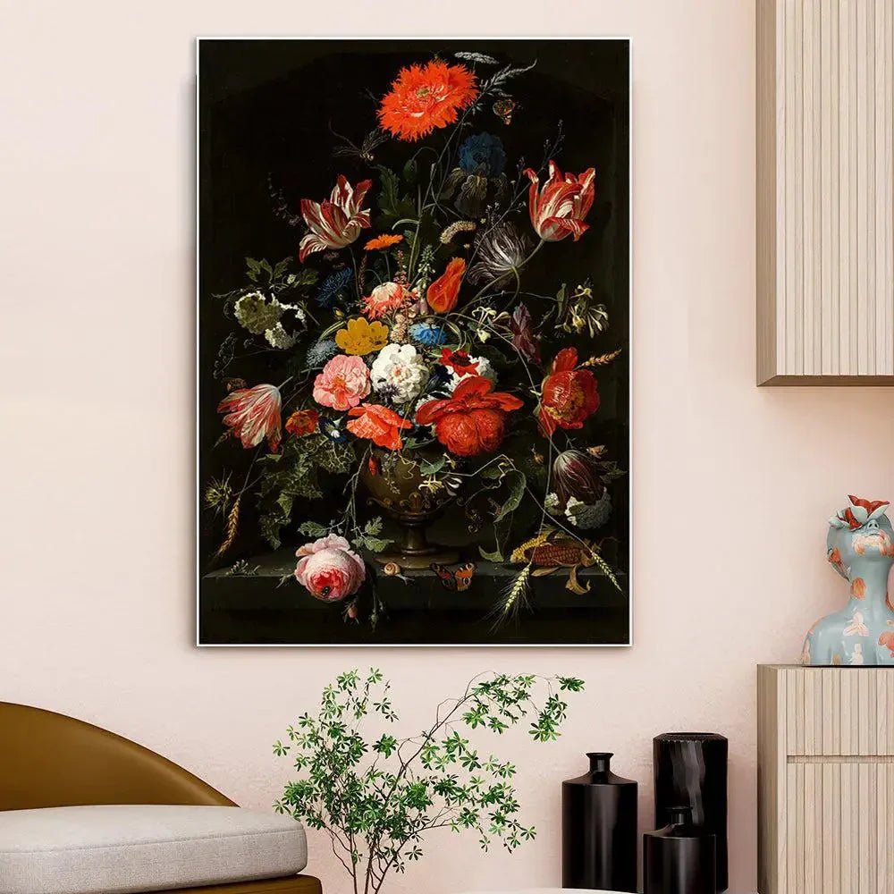 Artsy Floral Still Life Painting - All India Decor