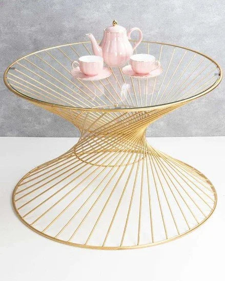 Glass Round Nesting Table - All India Decor