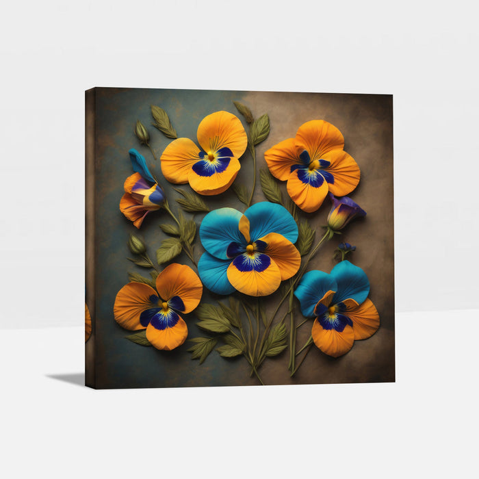 Sunset Petals Warm Flower Wall Decor