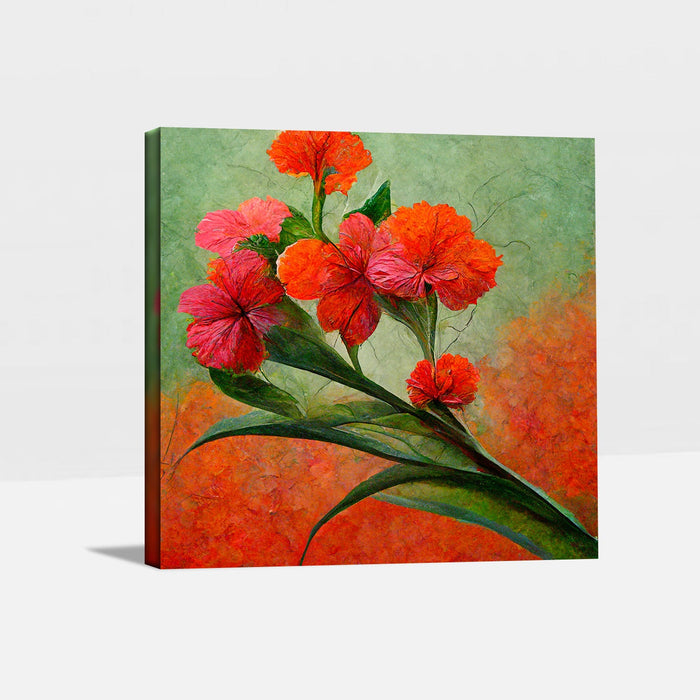 Flower Mosaic Intricate Wall Art