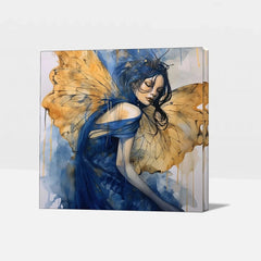 Premium Butterfly Woman Canvas Wall Paintings - All India Decor