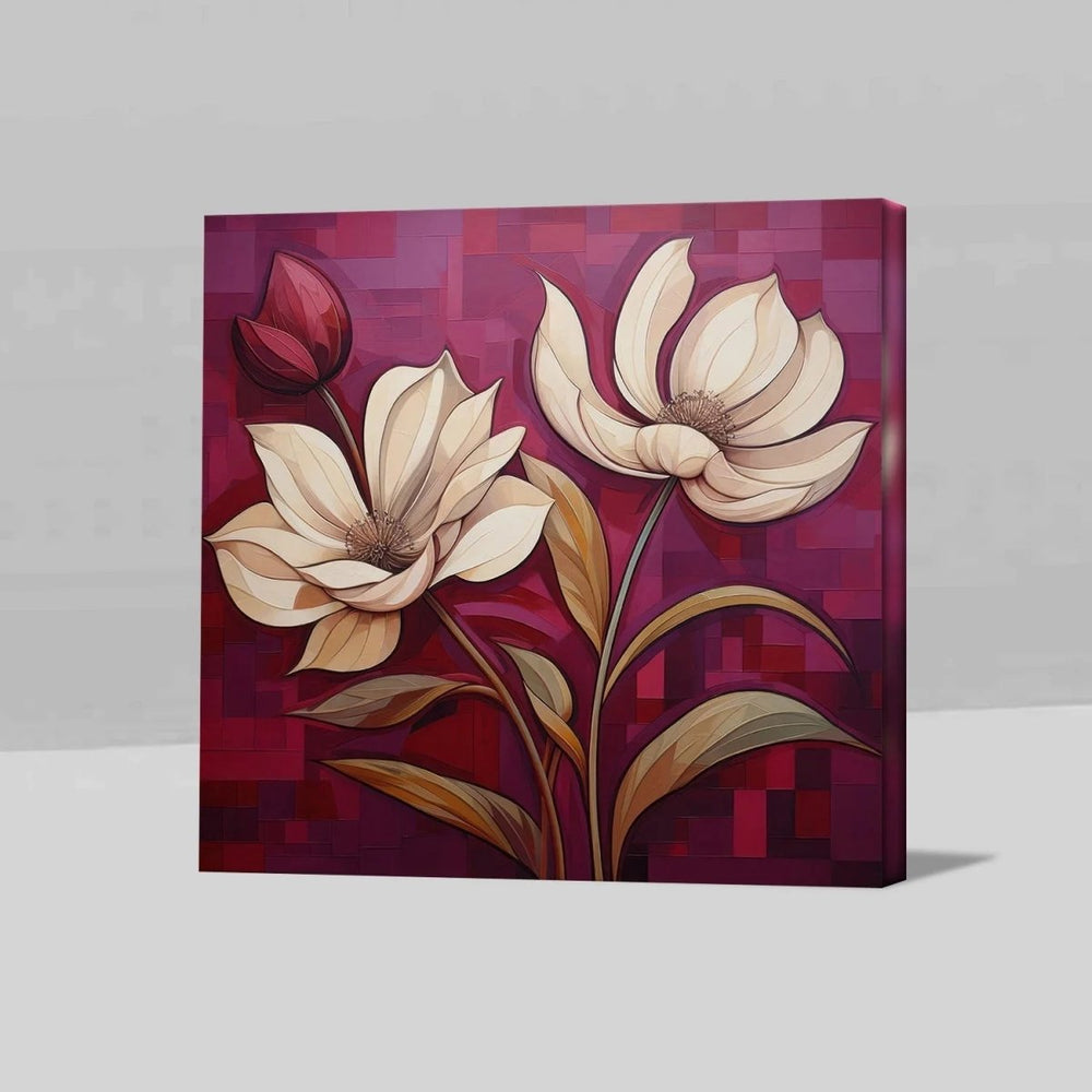 Feminine Touch Elegant Flower Wall Art - All India Decor