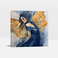 Premium Butterfly Woman Canvas Wall Paintings - All India Decor