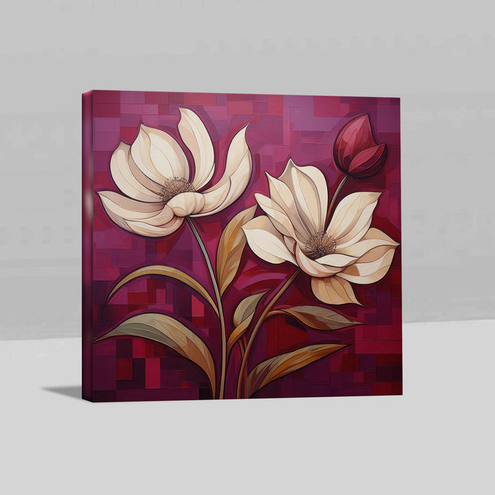 Feminine Touch Elegant Flower Wall Art
