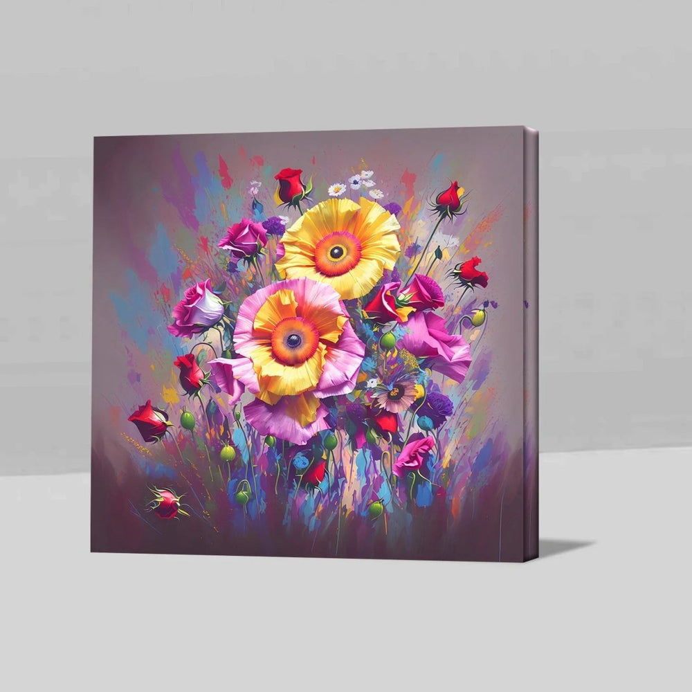 Premium Bold Flower Canvas Wall Art - All India Decor