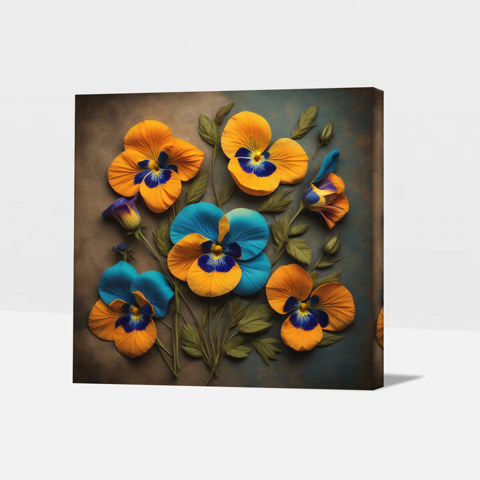 Sunset Petals Warm Flower Wall Decor