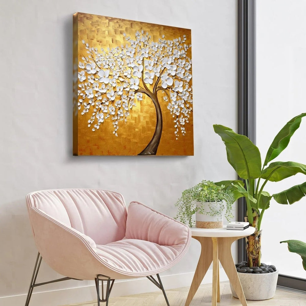 Timeless Petals Elegant Flower Paintings - All India Decor