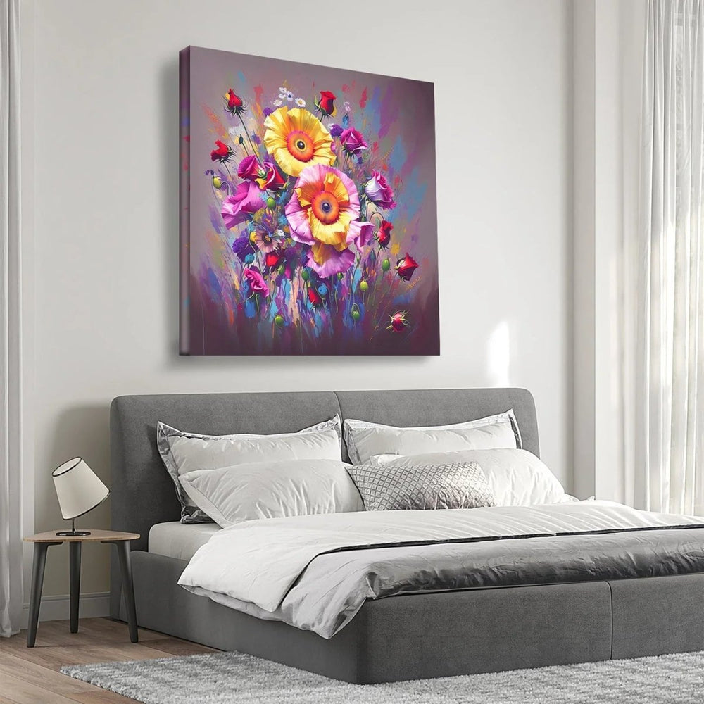 Premium Bold Flower Canvas Wall Art - All India Decor