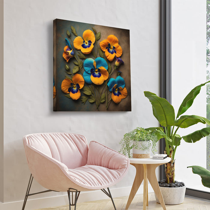 Sunset Petals Warm Flower Wall Decor