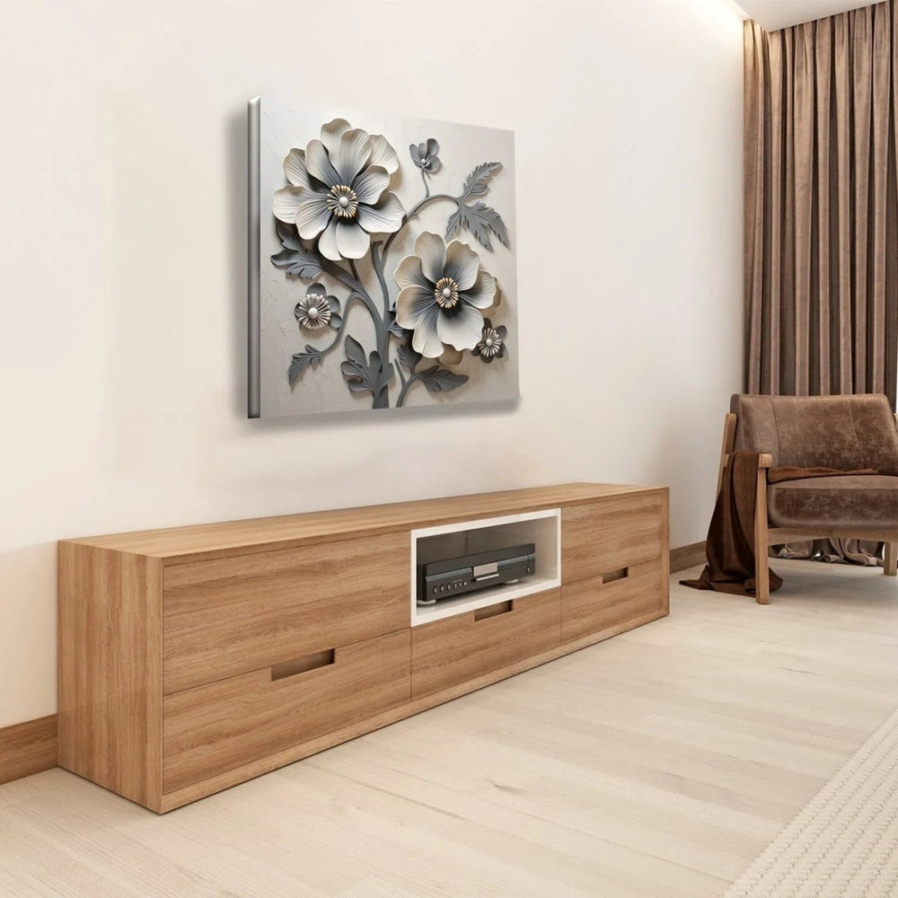 Petal Dance Dynamic Flower Wall Paintings - All India Decor