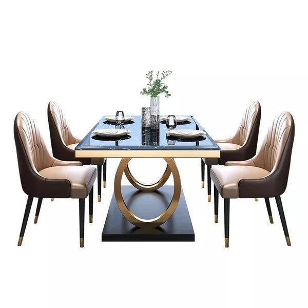 The Opulence metal dining table with chairs  AID-3