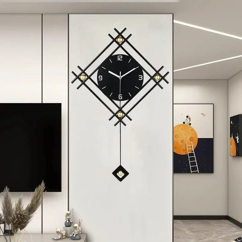 Stylish Geometric Wall Clock - All India Decor