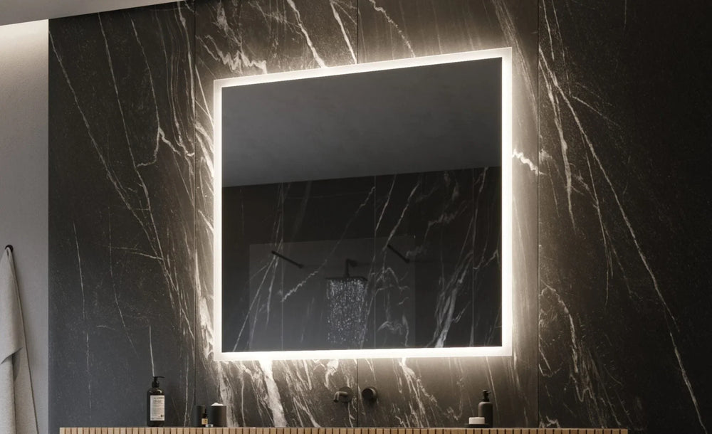 Taft Edge Frosted Square LED Mirror - All India Decor