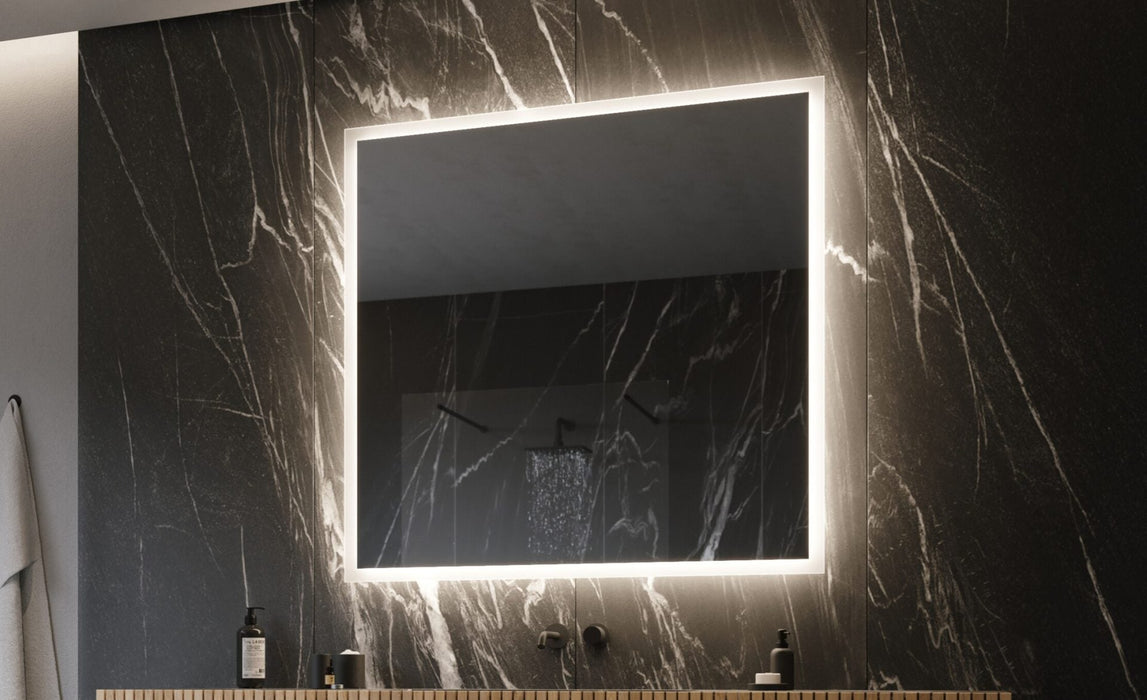 Taft Edge Frosted Square LED Mirror