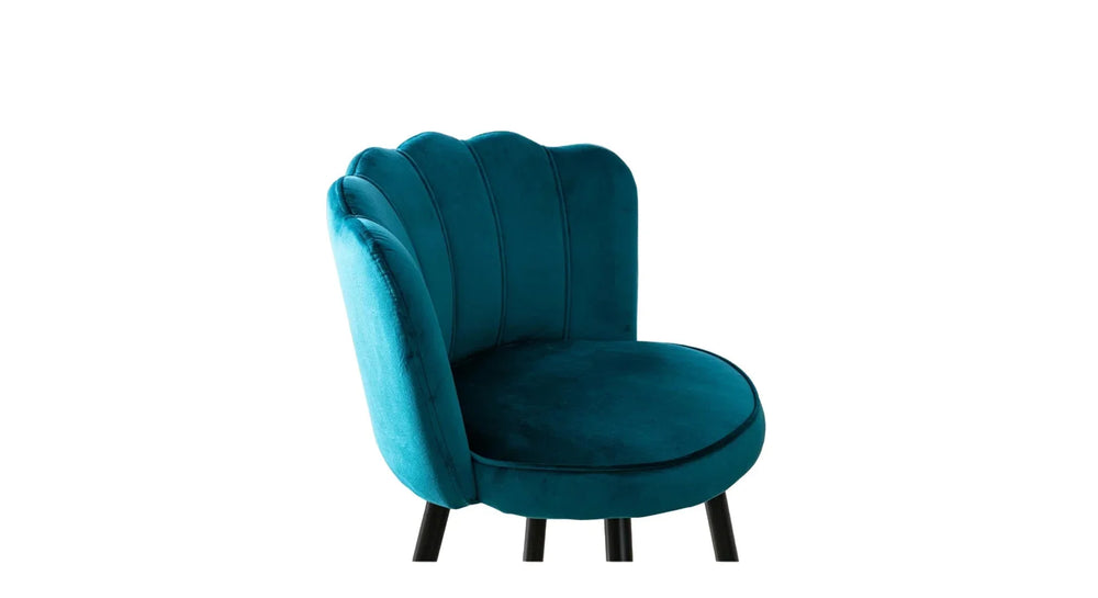 Teal Color Flower Counter Stool - All India Decor