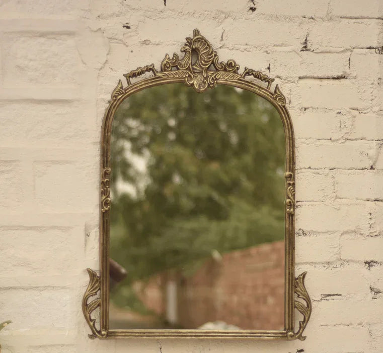 Vintage Wall Mirror (Vintage Brass Finish) - All India Decor