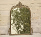 vintage wall mirror brass finish
