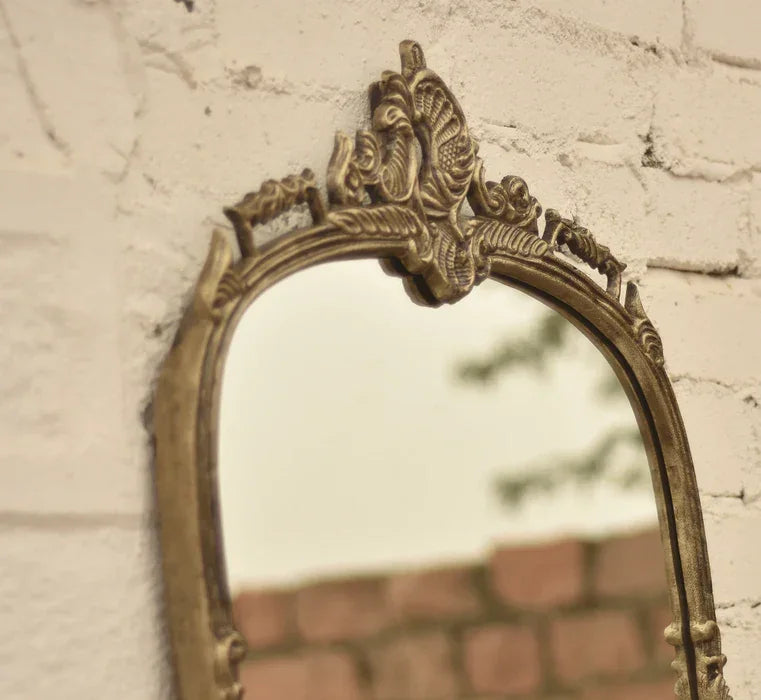 Vintage Wall Mirror (Vintage Brass Finish) - All India Decor