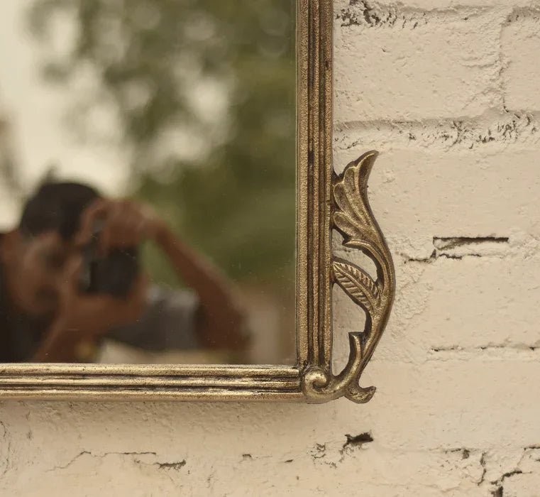 Vintage Wall Mirror (Vintage Brass Finish) - All India Decor - All India Decor