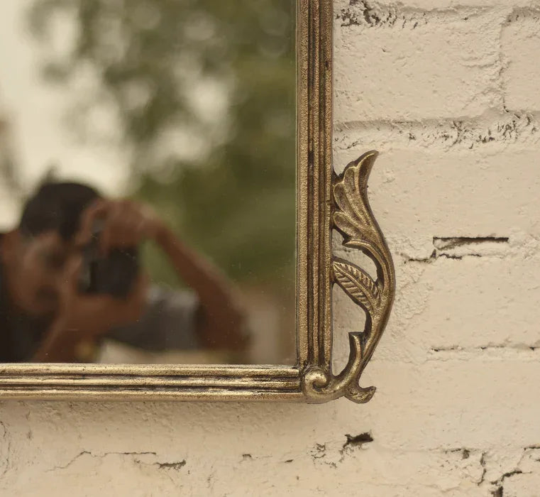 brass vintage mirror