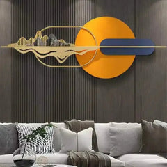 Vibrant Multicolour Metal Wall Art For Living Room - All India Decor