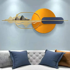 Vibrant Multicolour Metal Wall Art For Living Room - All India Decor
