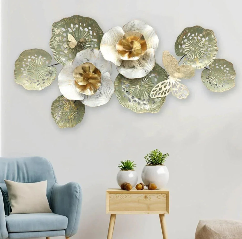 Floral Fantasy Metal Wall Art - All India Decor