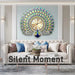 peacock wall clock for living room design