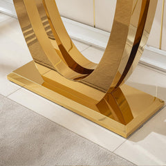 All India Decor U Shape Premium Quality Luxury Console Table