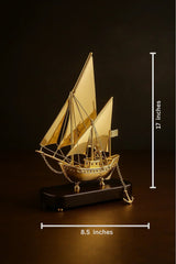 Showpiece for Gift (Brass Ship) - All India Decor