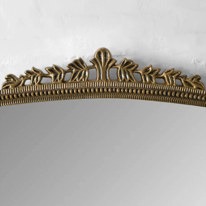 Ornate Large Wall Mirror -Antique Brass