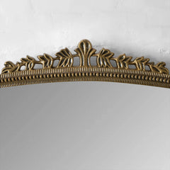 Ornate Large Wall Mirror - Antique Brass - All India Decor