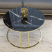 black & gold coffee table