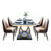 dining table with black marble 