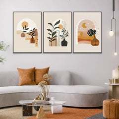 Unique Boho Wall Art for Home and Office Decor Set of 3 - All India Decor