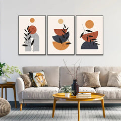 Modern Poster Minimal in Boho Style for Wall Art for Wall Decoration Set of 3 - All India Decor