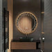bathroom circular led mirror 