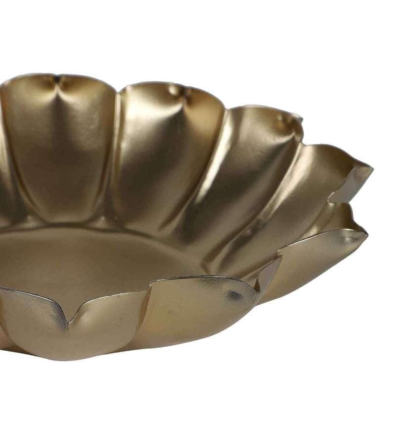 Iron Lotus Urli Set of 3 - All India Decor